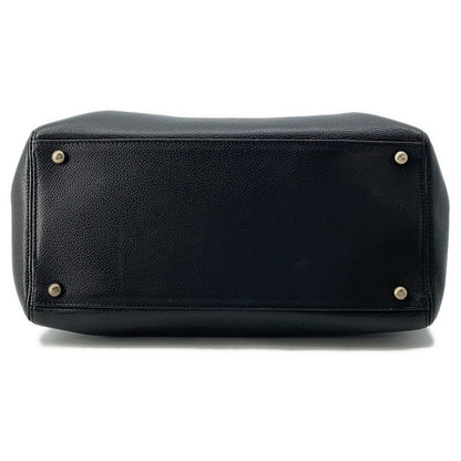 CHANEL Executive 2WAY Tote Black Leather