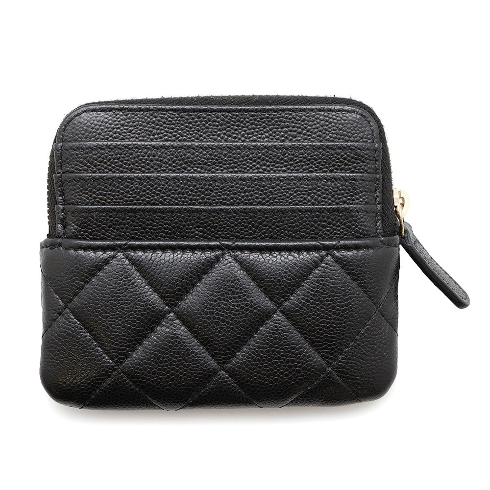 CHANEL Coin purse BlackAP2061 Caviar Leather