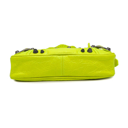 BALENCIAGA neo cagoule Neon Yellow751523 Arena Lambskin Size S