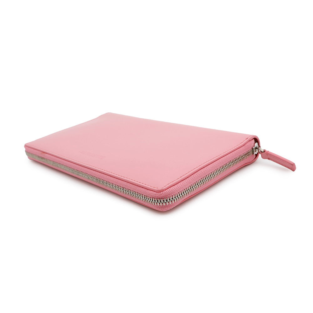 BALENCIAGA Essential Long Wallet Pink664041 Calf Leather