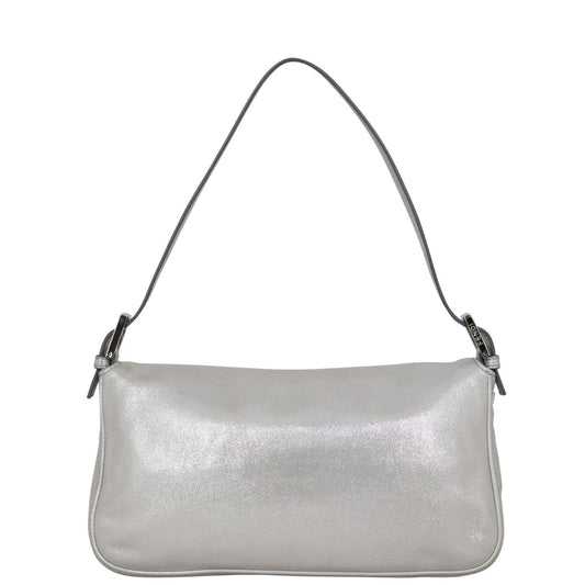Fendi Baguette Bag Silver