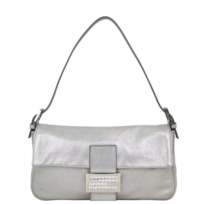 Fendi Baguette Bag Silver