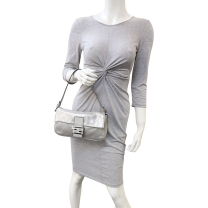Fendi Baguette Bag Silver