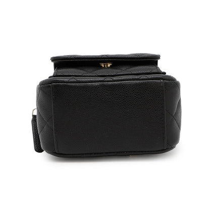 CHANEL Matelasse Backpack BlackAP3753 Caviar Leather Size Mini