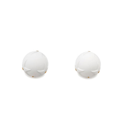 Dior Tribal Star Ball AirPods Holder Earrings D-VIBE White Metal