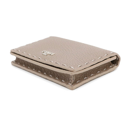 FENDI Peekaboo Selleria Card Case Greige8M0501 Leather