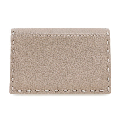 FENDI Peekaboo Selleria Card Case Greige8M0501 Leather