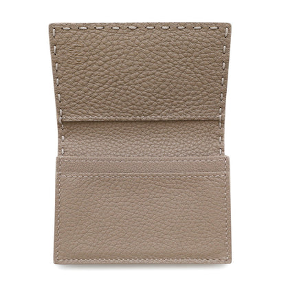 FENDI Peekaboo Selleria Card Case Greige8M0501 Leather