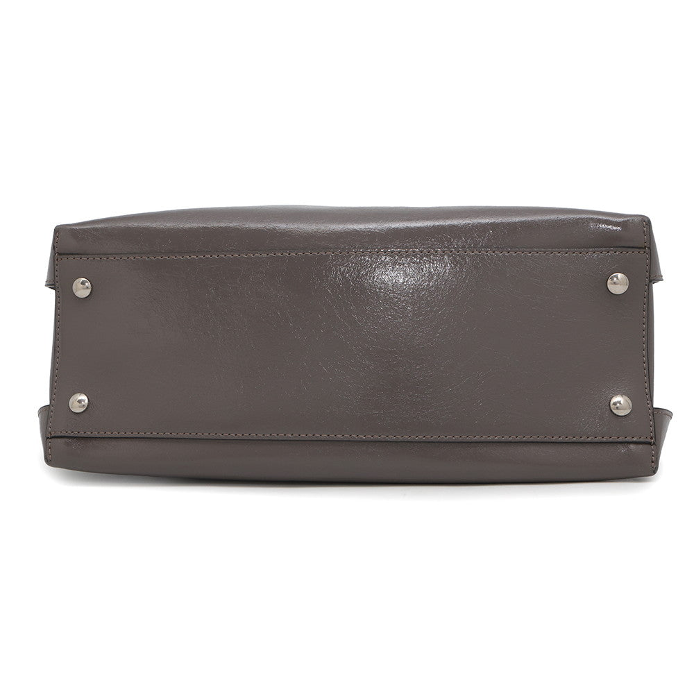 BURBERRY Soft Banner 2WAYBag Gray Leather