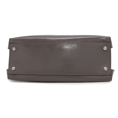 BURBERRY Soft Banner 2WAYBag Gray Leather