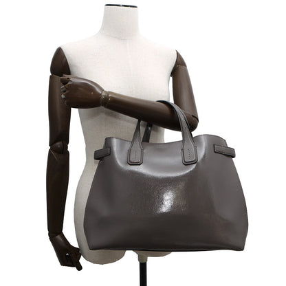 BURBERRY Soft Banner 2WAYBag Gray Leather