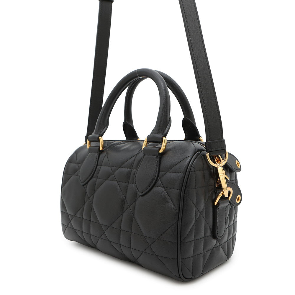 Dior Macrocannage Dior Groove 20 Bag BlackM1364UBOL_M900 Calf Leather Size Small