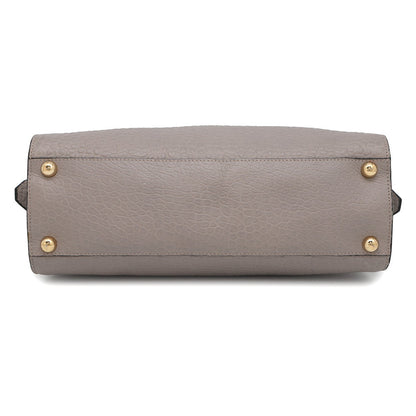 BURBERRY Medium Clifton Insignia Gray3971049 Leather