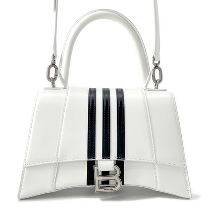 BALENCIAGA Adidas collaboration Hourglass White593546 Leather Size S