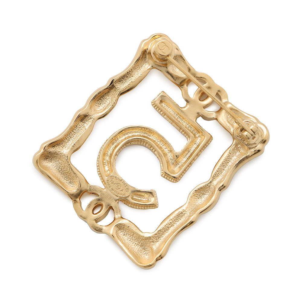 CHANEL No.5 BroochABD760 Gold Plated Rhinestone
