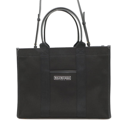 BALENCIAGA Hardware 2WAY Shoulder Bag Black671400 Canvas Leather