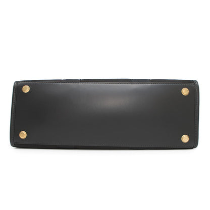 BALENCIAGA Hardware 2WAY Shoulder Bag Black671400 Canvas Leather