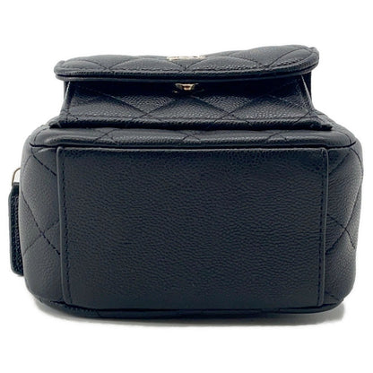 CHANEL Matelasse 2WAY Shoulder  Backpack BlackAP3753 Caviar Leather Size Mini