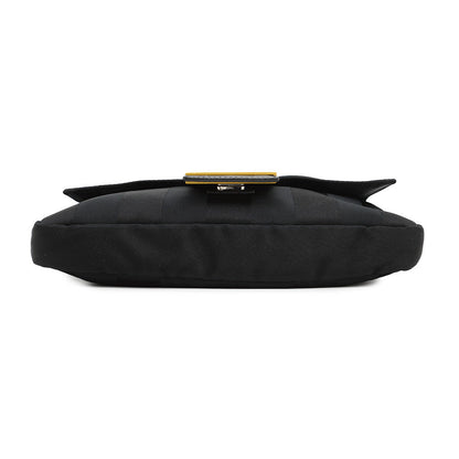 FENDI Pecan Bucket for Men Black/Yellow7VA472 Nylon Leather