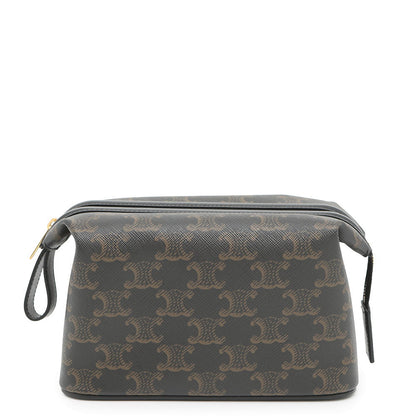 CELINE Triomphe Toilet Pouch Black10D502BTB 38NO PVC