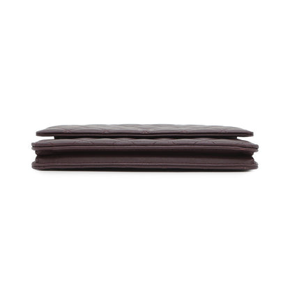 CHANEL Matelasse Chain wallet PurpleA33814 Lambskin