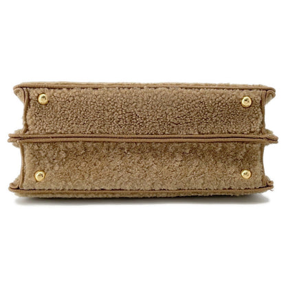 FENDI Peekaboo Icy You Brown8BN327 Mouton Size Small