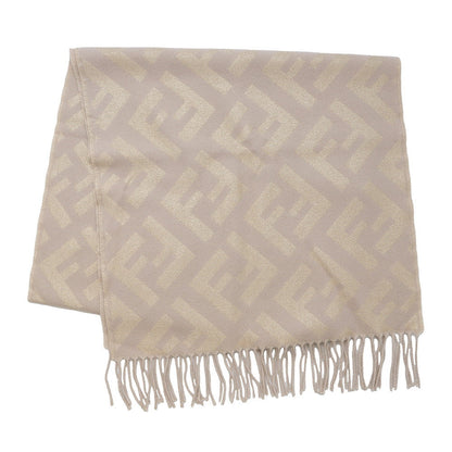 FENDI FFScarf Gold/BeigeFXT260AIX5F0QG1 Cashmere 79% Viscose 17% Metallica 4%
