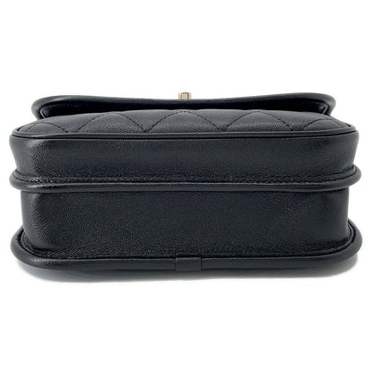 CHANEL Matelasse messenger bag BlackAS2447 Caviar Leather Size Small