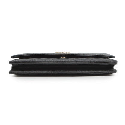 CHANEL Matelasse Chain wallet BlackAP3516 Caviar Leather