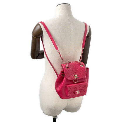 CHANEL Dumas Backpack MagentaAS2908 Leather