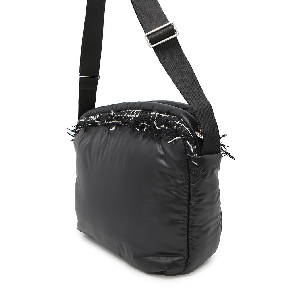 CHANEL Coco Neige Shoulder Bag BlackA57587 Nylon