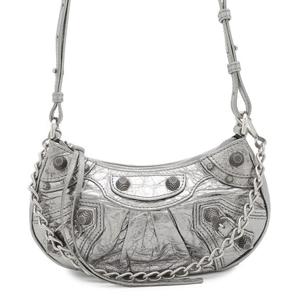 BALENCIAGA luka goal Silver695814 Leather Size Mini