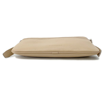 BURBERRY One Shoulder Bag Beige Leather