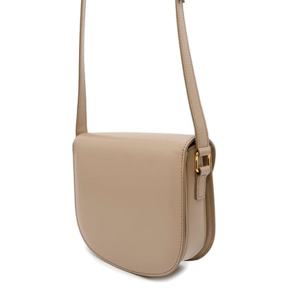 CELINE Buzas Triomphe Shoulder Bag Beige110413BF4 Leather