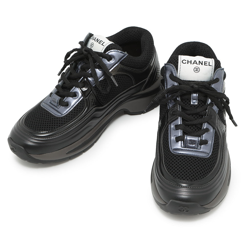 CHANEL Sneakers BlackG45077 Nylon Laminate Size 36