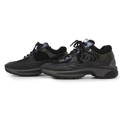 CHANEL Sneakers BlackG45077 Nylon Laminate Size 36
