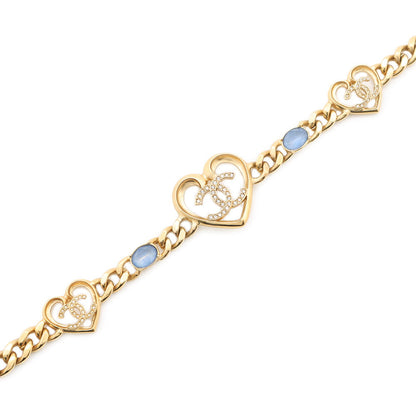 CHANEL CC Logo Heart Necklace/ChokerABA081 Metal Stone