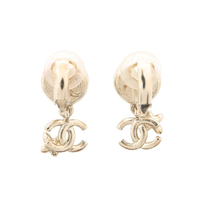 CHANEL Earring CC Logo PearlABC105 Metal Faux Pearl