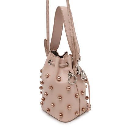 FENDI Montresor Shoulder Bag Studded Jasmin Flower8BS010 Leather Size Mini