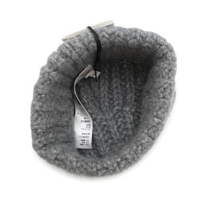 CELINE Triomphe Knit hat Size free Gray2ADOM912Z 09GR Cashmere37% Wool 37% Silk26%