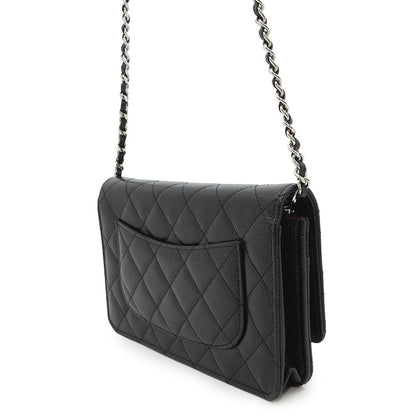 CHANEL Chain wallet BlackAP0250 Caviar Leather