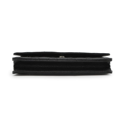 CHANEL Chain wallet BlackAP0250 Caviar Leather