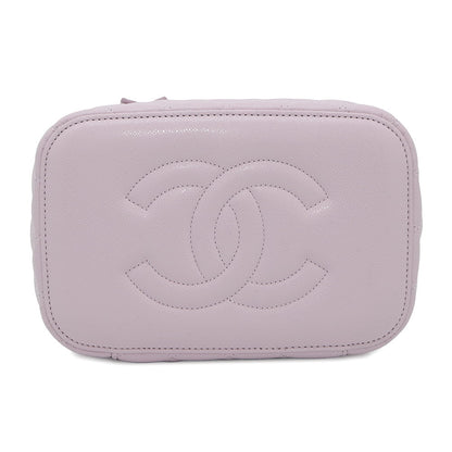CHANEL Matelasse vanity bag Light PurpleAP2573 Caviar Leather