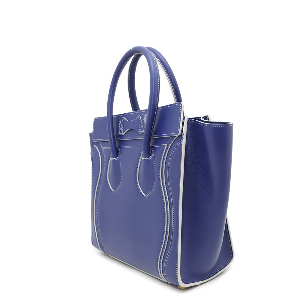 CELINE Luggage shopper Blue189793 Leather Size micro
