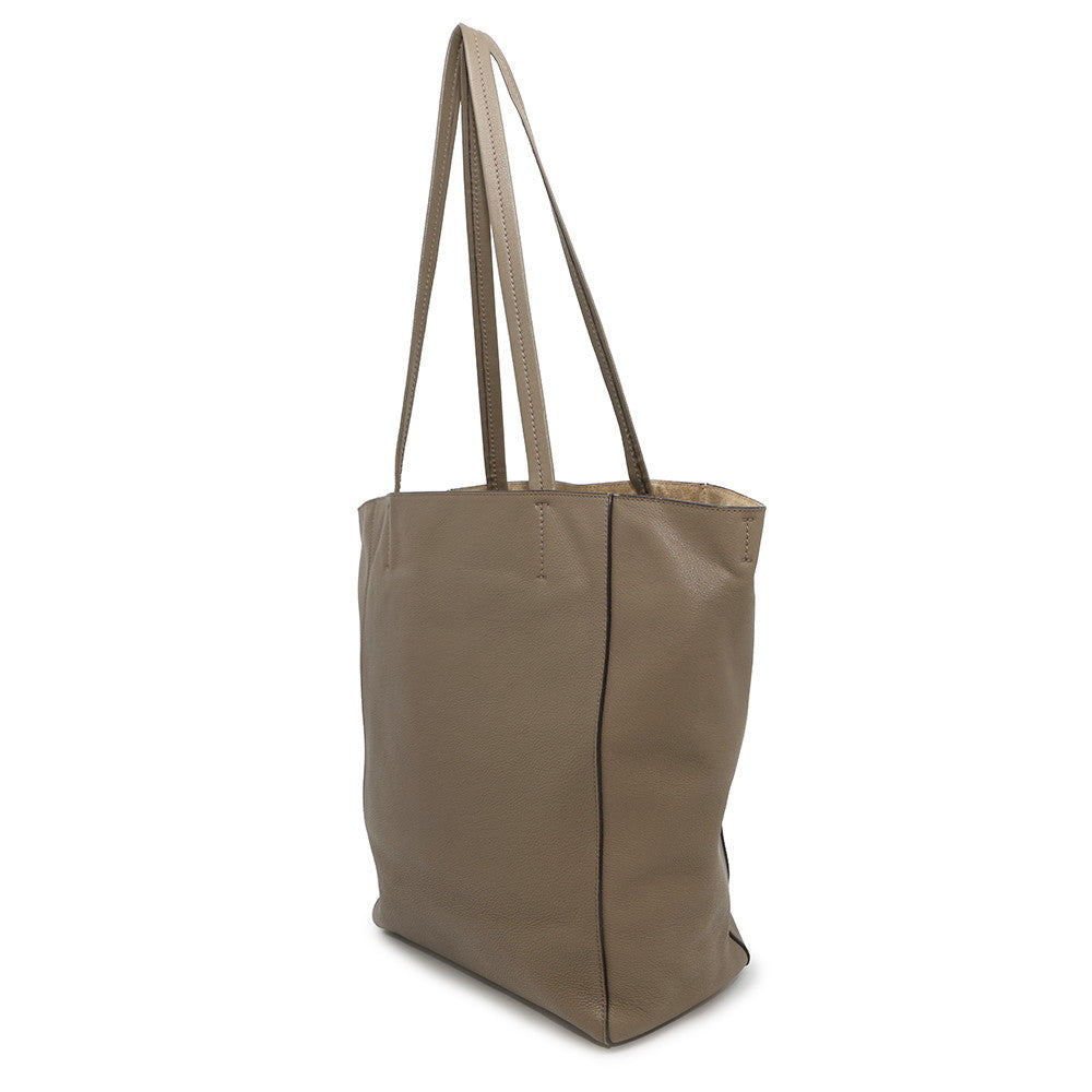 CELINE Cabas Phantom Tote Bag Greige175543 Leather