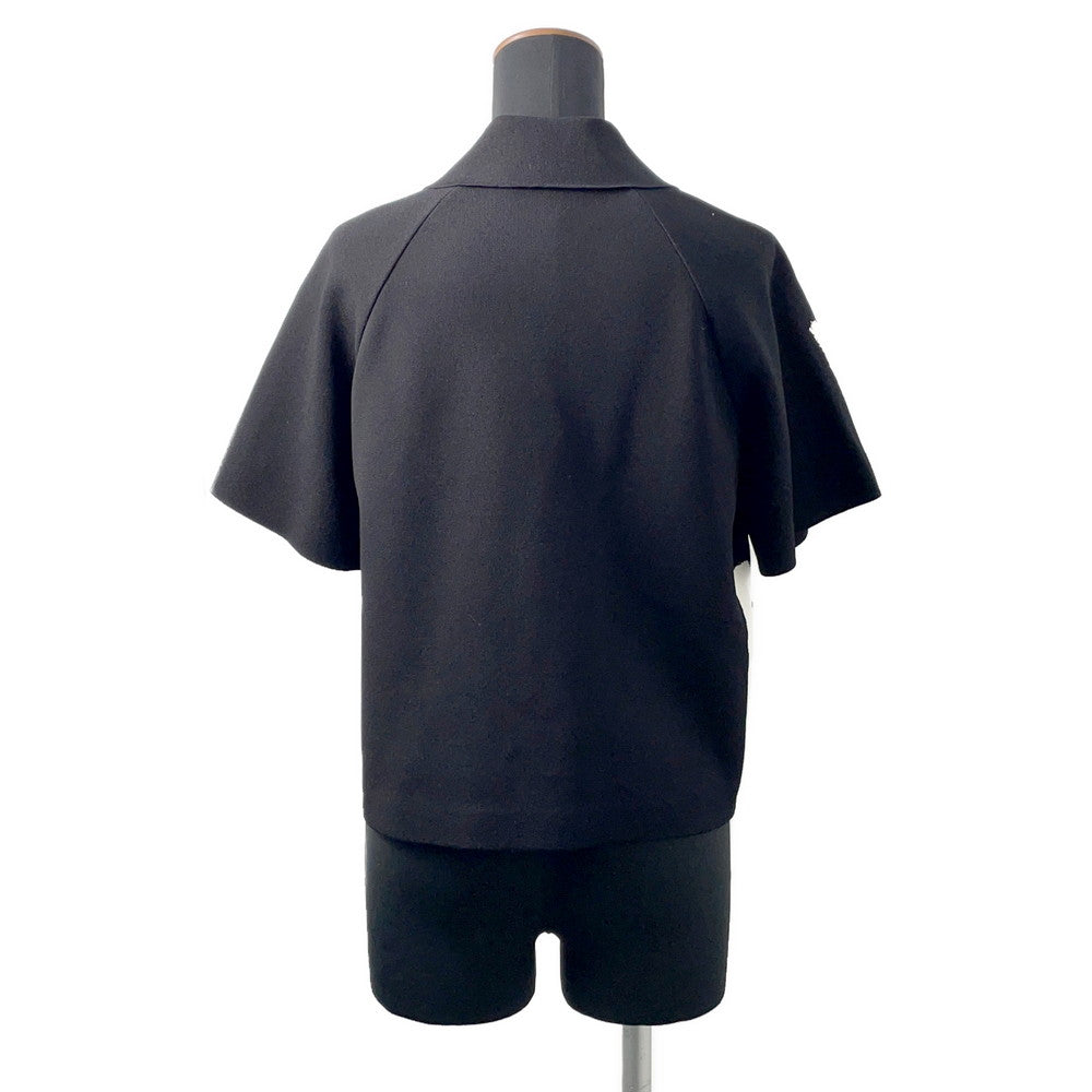 Dior Miss Dior Graphic Short Sleeve Jacket Size 36 Black454V13AM541 Rayon83% Polyester17%