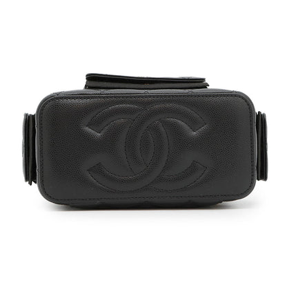CHANEL Matelasse Chain vanity bag BlackAP3017 Caviar Leather