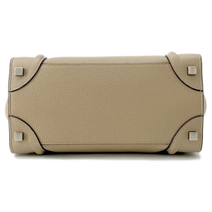 CELINE Luggage shopper Beige167793 Leather Size micro