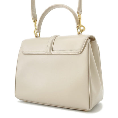 CELINE 16 SÃ¨ze Shoulder Bag Beige188003 Calf Leather Size Small