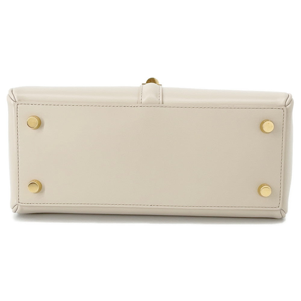 CELINE 16 SÃ¨ze Shoulder Bag Beige188003 Calf Leather Size Small